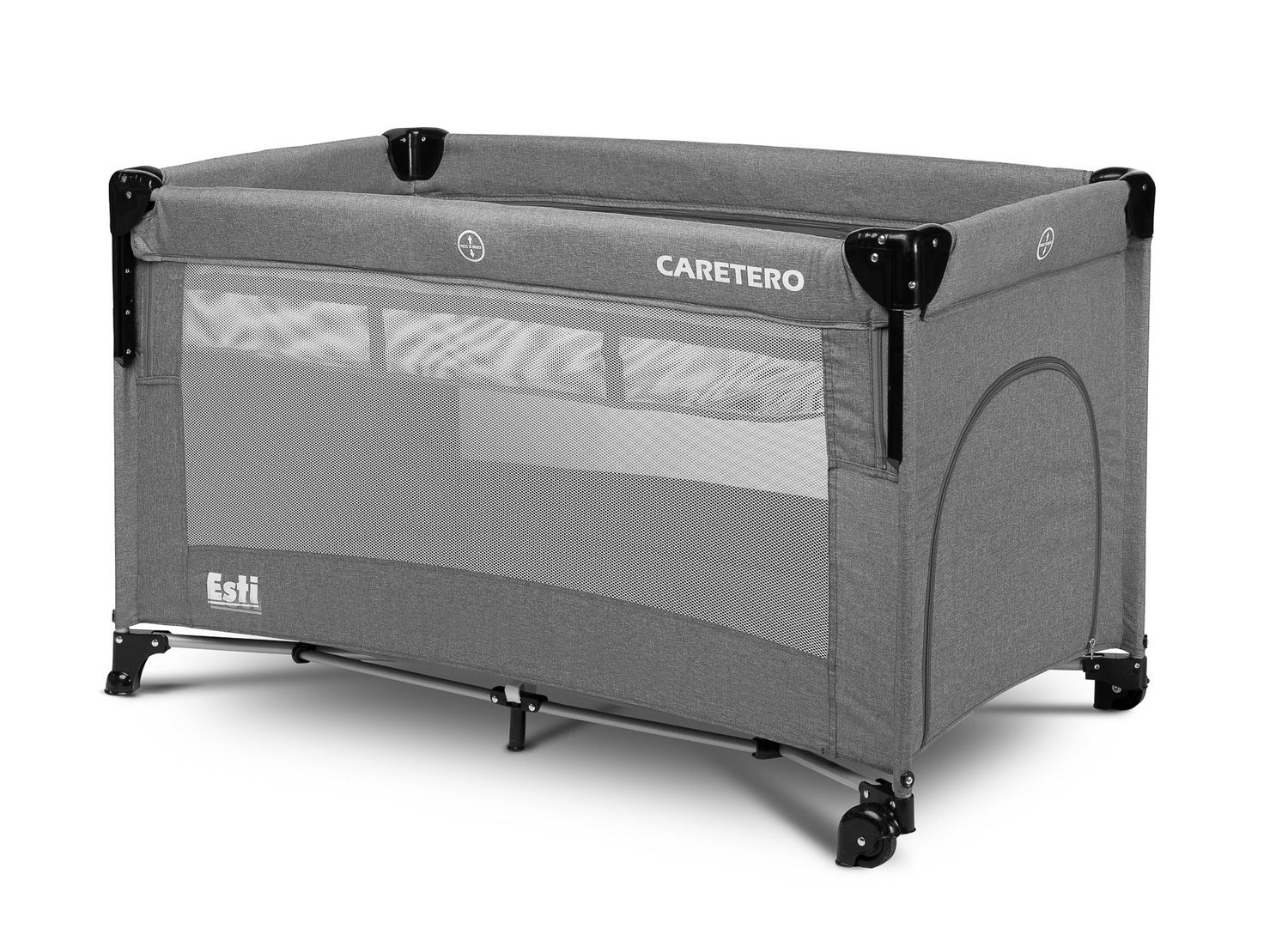 Reisbed met co-sleeper functie Esti Graphite
